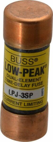 Cooper Bussmann - 300 VDC, 600 VAC, 3 Amp, Time Delay General Purpose Fuse - Fuse Holder Mount, 2-1/4" OAL, 100 at DC, 300 at AC (RMS) kA Rating, 13/16" Diam - All Tool & Supply