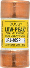 Cooper Bussmann - 300 VDC, 600 VAC, 40 Amp, Time Delay General Purpose Fuse - Fuse Holder Mount, 2-3/8" OAL, 100 at DC, 300 at AC (RMS) kA Rating, 1-1/16" Diam - All Tool & Supply