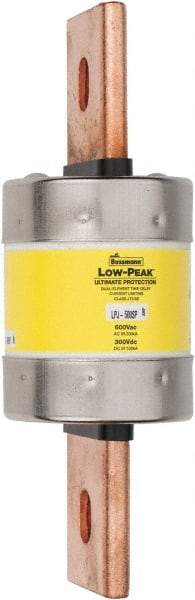 Cooper Bussmann - 300 VDC, 600 VAC, 500 Amp, Time Delay General Purpose Fuse - Bolt-on Mount, 203.2mm OAL, 100 at DC, 300 at AC (RMS) kA Rating, 2-1/2" Diam - All Tool & Supply