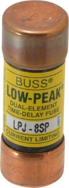 Cooper Bussmann - 300 VDC, 600 VAC, 8 Amp, Time Delay General Purpose Fuse - Fuse Holder Mount, 2-1/4" OAL, 100 at DC, 300 at AC (RMS) kA Rating, 13/16" Diam - All Tool & Supply