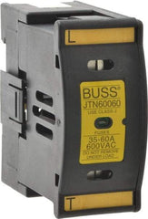 Cooper Bussmann - 1 Pole, 600 VAC/VDC, 60 Amp, DIN Rail Mount Fuse Holder - Compatible with J Class, 1.52 Inch Wide Fuse - All Tool & Supply