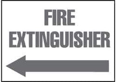 NMC - Fire Extinguisher, Pressure Sensitive Vinyl Fire Sign - 14" Wide x 10" High - All Tool & Supply