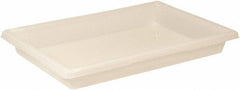 Rubbermaid - Rectangular, White Polyethylene Food Tote Box - 3-1/2" High x 18" Wide x 26" Long, with Snap-On Lid - All Tool & Supply