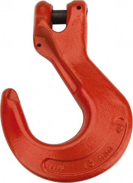 CM - 1/2 Inch Chain Diameter, Grade 100 Clevis Hook - 15,000 Lbs. Load Capacity, 0.58 Inch Inside Diameter, 0.63 Inch Pin Diameter, 1.38 Inch Hook Throat, 8.03 Inch Overall Length, 5.48 Inch Hook Width - All Tool & Supply