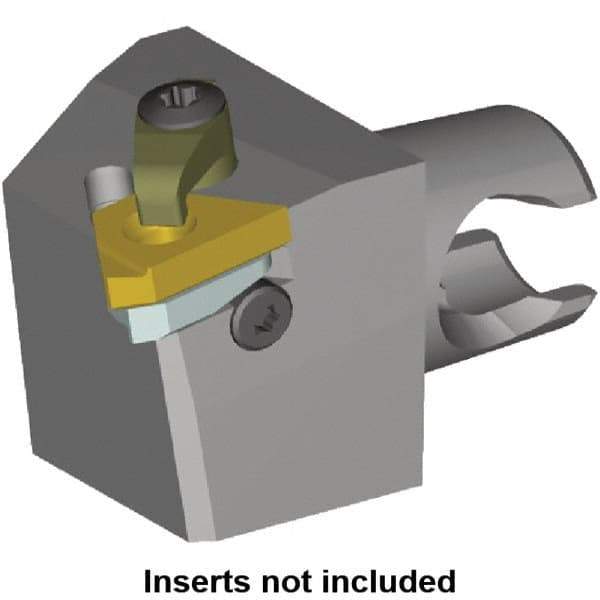 Kennametal - Insert Style LT 16EL, 25mm Head Length, Left Hand Cut, External Modular Threading Cutting Unit Head - System Size KM20, 12.5mm Center to Cutting Edge, Series LT Threading - All Tool & Supply