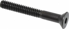 Holo-Krome - #10-24 UNC Hex Socket Drive, 82° Flat Screw - Alloy Steel, Black Oxide Finish, Partially Threaded, 1-1/2" OAL - All Tool & Supply