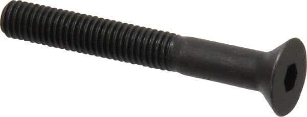 Holo-Krome - #10-32 UNF Hex Socket Drive, 82° Flat Screw - Alloy Steel, Black Oxide Finish, Partially Threaded, 1-1/2" OAL - All Tool & Supply