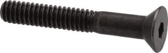 Holo-Krome - 1/4-20 UNC Hex Socket Drive, 82° Flat Screw - Alloy Steel, Black Oxide Finish, Partially Threaded, 1-3/4" OAL - All Tool & Supply