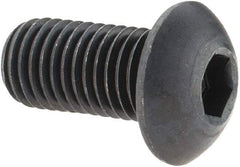 Holo-Krome - 5/16-24 UNF Hex Socket Drive, Button Screw - Alloy Steel, Black Oxide Finish, Fully Threaded, 5/8" Length Under Head - All Tool & Supply