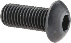 Holo-Krome - 5/16-24 UNF Hex Socket Drive, Button Screw - Alloy Steel, Black Oxide Finish, Fully Threaded, 3/4" Length Under Head - All Tool & Supply