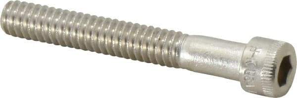 Holo-Krome - 1/4-20 UNC Hex Socket Drive, Socket Cap Screw - Grade 18-8 Stainless Steel, Uncoated, Partially Threaded, 1-3/4" Length Under Head - All Tool & Supply