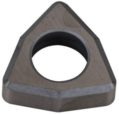 Kennametal - 1/2" Inscribed Circle, Trigon Turning Shim for Indexables - Ceramic, 0.187" Thick, Negative Rake - All Tool & Supply