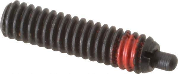 Gibraltar - 8-32, 5/8" Thread Length, 3/32" Plunger Projection, Steel Threaded Spring Plunger - 0.07" Max Plunger Diam, 5/8" Plunger Length, 2.7 Lb Init End Force, 7.3 Lb Final End Force - All Tool & Supply