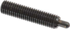 Gibraltar - 1/4-28, 1" Thread Length, 3/16" Plunger Projection, Steel Threaded Spring Plunger - 0.118" Max Plunger Diam, 1" Plunger Length, 3 Lb Init End Force, 13 Lb Final End Force - All Tool & Supply