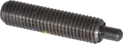 Gibraltar - 1/4-28, 1" Thread Length, 3/16" Plunger Projection, Steel Threaded Spring Plunger - 0.118" Max Plunger Diam, 1" Plunger Length, 1 Lb Init End Force, 4 Lb Final End Force - All Tool & Supply