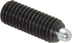 Gibraltar - 1/2-13, 1-1/4" Thread Length, 1/4" Plunger Projection, Steel Threaded Spring Plunger - 1/4" Max Plunger Diam, 1-1/4" Plunger Length, 2.7 Lb Init End Force, 9.3 Lb Final End Force - All Tool & Supply