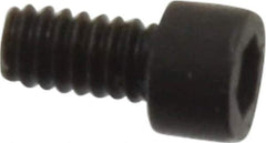 Holo-Krome - #0-80 UNF Hex Socket Drive, Socket Cap Screw - Alloy Steel, Black Oxide Finish, Fully Threaded, 1/8" Length Under Head - All Tool & Supply