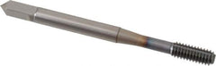 OSG - #8-32 UNC H6 Thread Limit Bottoming Thread Forming Tap - Powdered Metal High Speed Steel, TiCN Finish, 2-1/8" OAL, 3/4" Thread Length, Right Hand Thread, Series EXOTAP NRT - All Tool & Supply