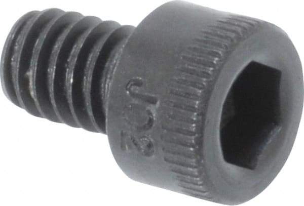 Holo-Krome - #8-32 UNC Hex Socket Drive, Socket Cap Screw - Alloy Steel, Black Oxide Finish, Fully Threaded, 1/4" Length Under Head - All Tool & Supply