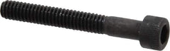 Holo-Krome - #8-32 UNC Hex Socket Drive, Socket Cap Screw - Alloy Steel, Black Oxide Finish, Partially Threaded, 1-1/4" Length Under Head - All Tool & Supply