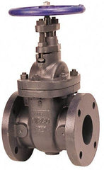 NIBCO - 4" Pipe, Class 125, Flanged Iron Solid Wedge Stem Gate Valve with Iron Trim - 200 WOG, 125 WSP, Bolted Bonnet - All Tool & Supply