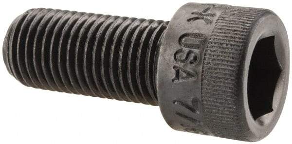 Holo-Krome - 7/16-20 UNF Hex Socket Drive, Socket Cap Screw - Alloy Steel, Black Oxide Finish, Fully Threaded, 1" Length Under Head - All Tool & Supply