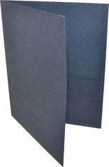 UNIVERSAL - 11" Long x 8-1/2" Wide Leatherette Two-Pocket Portfolios - Dark Blue - All Tool & Supply