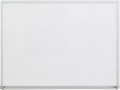 UNIVERSAL - 18" High x 24" Wide Melamine Dry Erase Board with 3/4" Rail - Aluminum, 5/8" Deep - All Tool & Supply