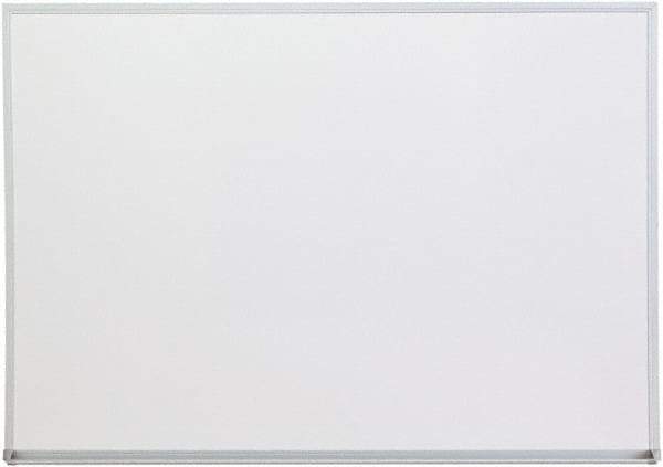 UNIVERSAL - 36" High x 48" Wide Melamine Dry Erase Board with 3/4" Rail - Aluminum, 5/8" Deep - All Tool & Supply