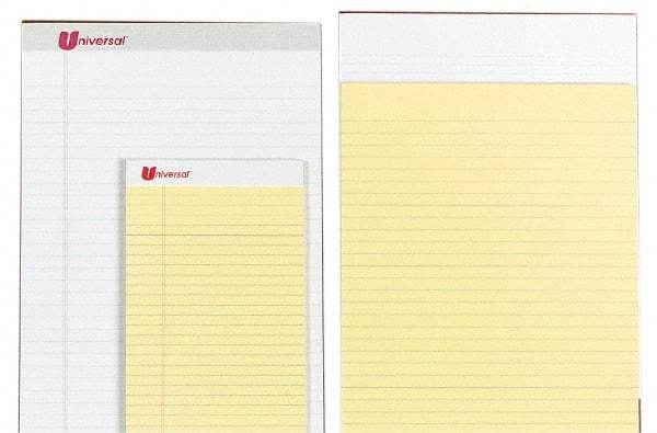 UNIVERSAL - 50 Sheet, 8-1/2 x 14", Perforated Style Ruled Pads - White - All Tool & Supply