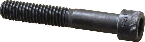 Holo-Krome - 3/8-16 UNC Hex Socket Drive, Socket Cap Screw - Alloy Steel, Black Oxide Finish, Partially Threaded, 2-1/4" Length Under Head - All Tool & Supply