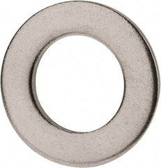 Value Collection - M16 Screw, Grade 316 Stainless Steel Standard Flat Washer - 17mm ID x 30mm OD, Plain Finish - All Tool & Supply