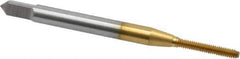 OSG - M2x0.40 Metric Coarse D3 Thread Limit Modified Bottoming Thread Forming Tap - Cobalt, TiN Finish, 1-3/4" OAL, 7/16" Thread Length, Right Hand Thread, Series HY-PRO NRT - All Tool & Supply