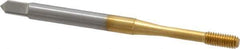 OSG - M3x0.50 Metric Coarse D3 Thread Limit Bottoming Thread Forming Tap - Cobalt, TiN Finish, 1-15/16" OAL, 5/8" Thread Length, Right Hand Thread, Series HY-PRO NRT - All Tool & Supply