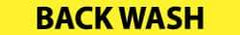 NMC - Pipe Marker with Back Wash Legend and No Graphic - 1-1/2 to 2" Pipe Outside Diam, Black on Yellow - All Tool & Supply