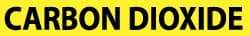 NMC - Pipe Marker with Carbon Dioxide Legend and No Graphic - 1-1/2 to 2" Pipe Outside Diam, Black on Yellow - All Tool & Supply