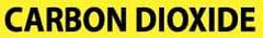 NMC - Pipe Marker with Carbon Dioxide Legend and No Graphic - 1-1/2 to 2" Pipe Outside Diam, Black on Yellow - All Tool & Supply