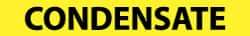 NMC - Pipe Marker with Condensate Legend and No Graphic - 3/4 to 1-1/4" Pipe Outside Diam, Black on Yellow - All Tool & Supply