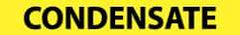 NMC - Pipe Marker with Condensate Legend and No Graphic - 1-1/2 to 2" Pipe Outside Diam, Black on Yellow - All Tool & Supply