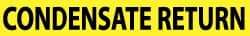 NMC - Pipe Marker with Condensate Return Legend and No Graphic - 1-1/2 to 2" Pipe Outside Diam, Black on Yellow - All Tool & Supply