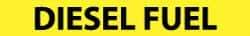 NMC - Pipe Marker with Diesel Fuel Legend and No Graphic - 1-1/2 to 2" Pipe Outside Diam, Black on Yellow - All Tool & Supply