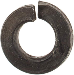 Value Collection - #2, 0.088" ID, 0.027" Thick Split Lock Washer - Grade 2 Spring Steel, Uncoated, 0.088" Min ID, 0.094" Max ID, 0.208" Max OD - All Tool & Supply