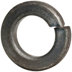 Value Collection - #10, 0.193" ID, 0.056" Thick Split Lock Washer - Grade 2 Spring Steel, Uncoated, 0.193" Min ID, 0.2" Max ID, 0.35" Max OD - All Tool & Supply