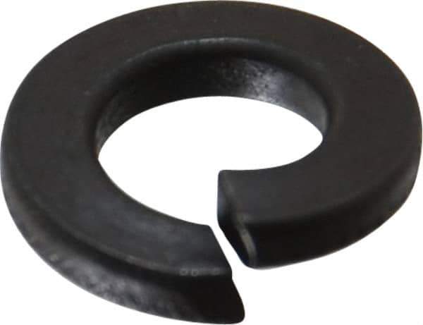 Value Collection - 1/4", 0.252" ID, 0.077" Thick Split Lock Washer - Grade 2 Spring Steel, Uncoated, 0.252" Min ID, 0.26" Max ID, 0.489" Max OD - All Tool & Supply