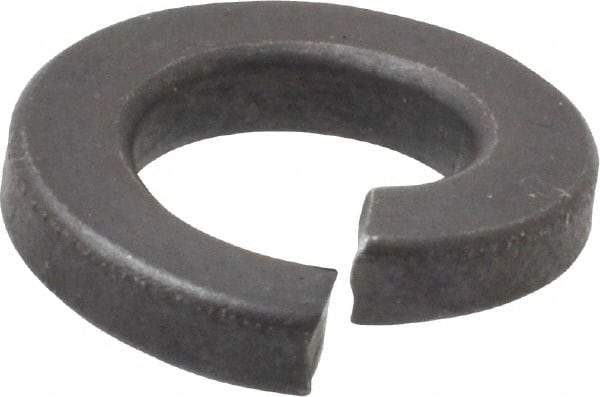 Value Collection - 3/8", 0.377" ID, 0.115" Thick Split Lock Washer - Grade 2 Spring Steel, Uncoated, 0.377" Min ID, 0.385" Max ID, 0.688" Max OD - All Tool & Supply