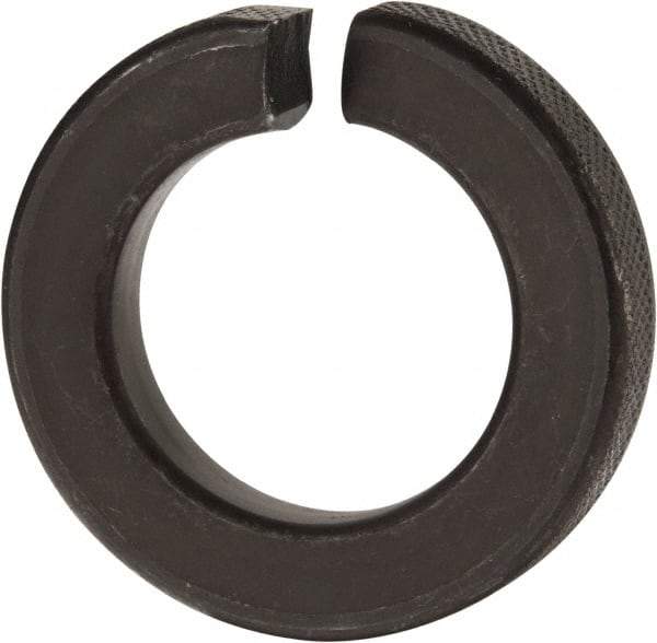 Value Collection - 1-1/4", 1.254" ID, 0.384" Thick Split Lock Washer - Grade 8 Spring Steel, Uncoated, 1.254" Min ID, 1.28" Max ID, 2.104" Max OD - All Tool & Supply