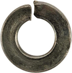 Value Collection - #3, 0.101" ID, 0.034" Thick Split Lock Washer - Grade 2 Spring Steel, Zinc-Plated Finish, 0.101" Min ID, 0.107" Max ID, 0.239" Max OD - All Tool & Supply