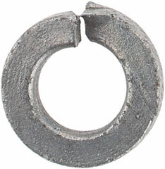 Made in USA - #4, 0.114" ID, 0.031" Thick Split Lock Washer - Grade 2 Spring Steel, Zinc-Plated Finish, 0.114" Min ID, 0.12" Max ID, 0.243" Max OD - All Tool & Supply