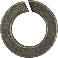 Value Collection - #12, 0.22" ID, 0.063" Thick Split Lock Washer - Grade 2 Spring Steel, Zinc-Plated Finish, 0.22" Min ID, 0.227" Max ID, 0.391" Max OD - All Tool & Supply