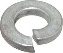 Value Collection - 1/4", 0.252" ID, 0.077" Thick Split Lock Washer - Grade 2 Spring Steel, Zinc-Plated Finish, 0.252" Min ID, 0.26" Max ID, 0.489" Max OD - All Tool & Supply